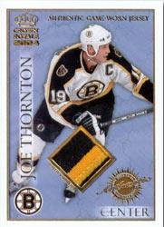 Authentic Game-Worn Patch (1:20) - Joe Thornton